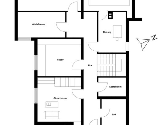 Alles auf einer Ebene - Bungalow mit Einliegerwohnung und großem Grundstück