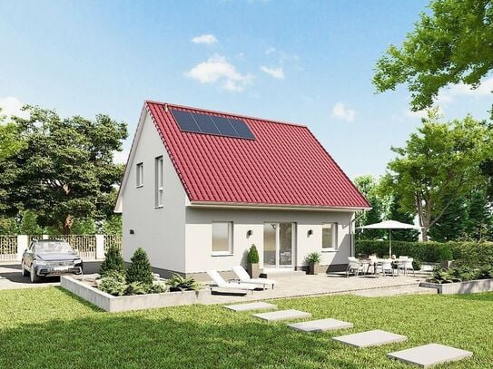 Ländlich, ruhig. Neubau 4-Zimmer-Haus mit Garage und PV-Anlage