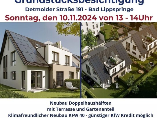 Moderne Neubau-Doppelhaushälften in zentraler Lage von Bad Lippspringe