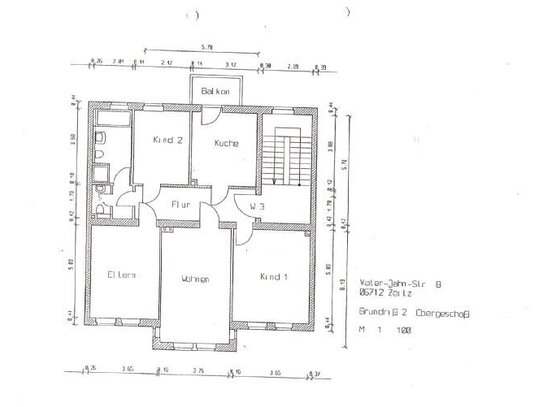 4 Zimmer mit 108m², Balkon, Garten, Gäste-WC in saniertem Altbau