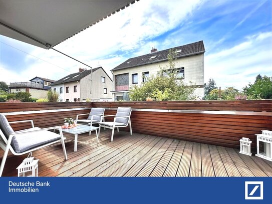 Moderne 3,5 Zimmer Wohnung in Hochparterre mit Terrasse, Einbauküche, Garage, Zentral in Seelze