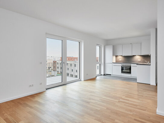 OPEN HOUSE 17.01.25: Frisch gebaut und doppelt draußen: 3-Zimmer-Wohnung mit Balkon und Loggia