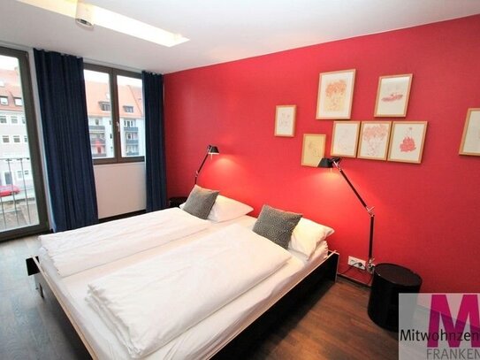 2-Zimmer Designer-Apartment mit Terrasse im Herzen der Nürnberger Innenstadt