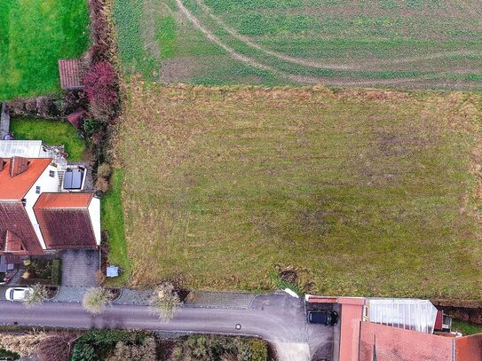 Ca. 558 m² großes Grundstück mit Blick ins Grüne. In Ilmmünster zwischen München und Pfaffenhofen.