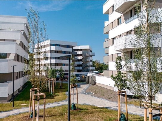 Große Balkon-Wohnung nahe Weinberg Campus | EBK | Smart-Home | Gäste-WC | Aufzug | TG | Erstbezug