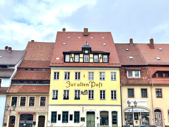 Wohnen im Denkmal mit Blick auf den Markt