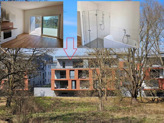 Mehr Fotos! Neue Penthousewohnung mit großer Sonnenterrasse und 2 TG-Stellplätzen in top Lage von Gießen