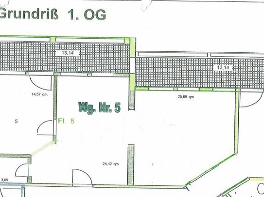 Wohnung mit 2 Zimmer auf 81,71 m², neues Bad, 2 Balkone, Aufzug, Tiefgarage in der Elchstraße Weiden zu vermieten