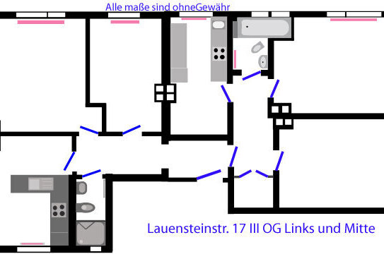 4Zi.-Whg.,ca. 85 m², Einbauküche, Duschbad +Wannenbad, Haushaltsraum