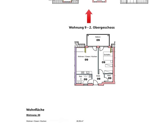 sofort beziehbar - 2-Zimmer-Neubau-Eigentumswohnung in Mellrichstadt