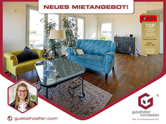Neuwertig und naturnah! Großzügige Vierraumwohnung mit Balkon, 2 Bädern, Einbauküche und Garage