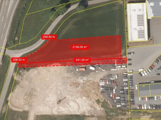 Grundstück im Industriegebiet in direkter Autobahnnähe ** Top ** Teilfläche