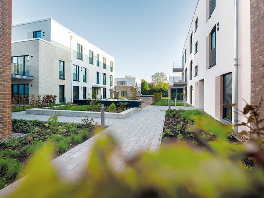 Fertiggestellt, barrierefreie 2-Zimmer-Erdgeschoßwohnung mit kleinen Garten!