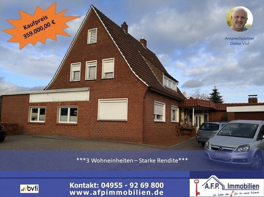 ***Neu Kalkuliert*** ***Gepflegtes Zweifamilienhaus mit Einliegerwohnung im Zentrum von Rhauderfehn***