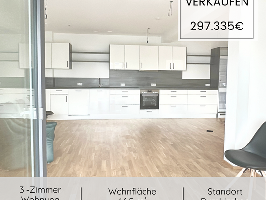 Moderne 3-Zimmer-Wohnung mit Balkon in Burgkirchen an der Alz