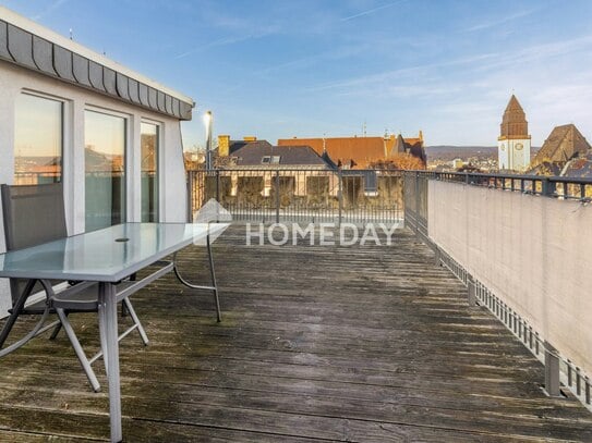 Charmante Maisonettewohnung mit Dachterrasse und Garagenstellplatz in Wiesbaden