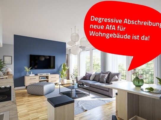 Neubau: Erdgeschosswohnung mit Außenstellplatz und großem Balkon