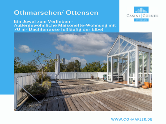 Ein Juwel zum Verlieben - Außergewöhnliche Maisonette-Wohnung mit Dachterrasse fußläufig der Elbe!