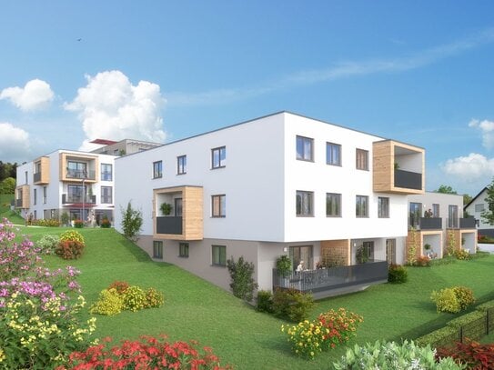 BETREUTES WOHNEN NEUBAU - 2-ZKB Wohnung mit Blick ins Grüne in Langenneufnach zu mieten (inkl. EBK)