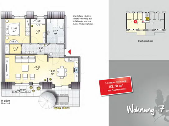 Neue 3-Zimmer-EG-Wohnung mit hochwertiger Ausstattung i