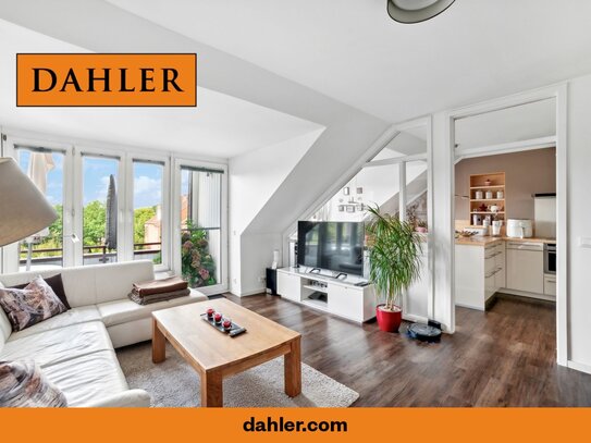 Moderne Dachgeschosswohnung mit Süd/West Balkon: Perfekte Kombination aus Ruhe und Urbanität in Niendorf!