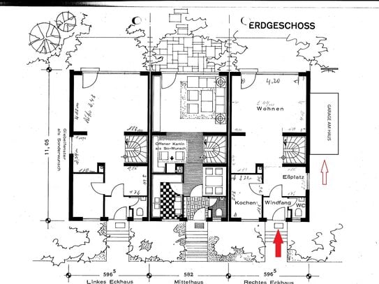 OFFENE Besichtigung Samstag 15.03.25 ab 13.30 -15.00 - Reiheneckhaus mit Garage am Haus renovierungsbedürftig