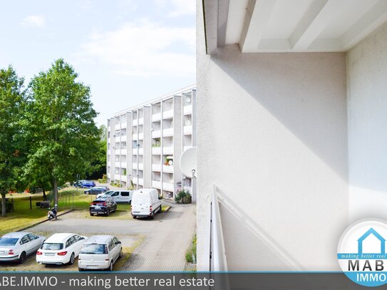 2-Zimmer-Wohnung in Stadtnähe mit Balkon im EG!