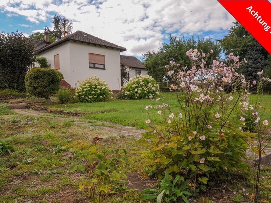 Einfamilienwohnhaus mit Nebengebäude und Garage auf Traumgrundstück im Grünen