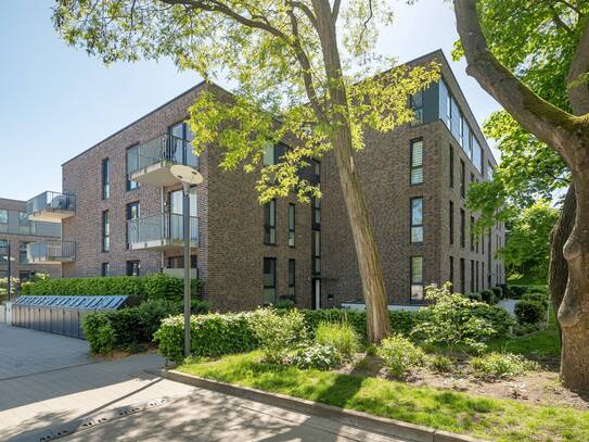Schöne und moderne 2-Zimmerwohnung (Neubaucharakter) in zentraler, aber ruhiger und grüner Lage von Hamburg-Eißendorf!
