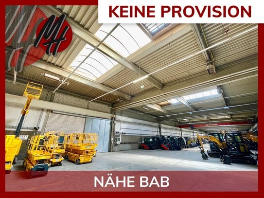 KEINE PROVISION - Lager-/Produktion (4.000 m²) & Büro (200-400 m²) zu vermieten