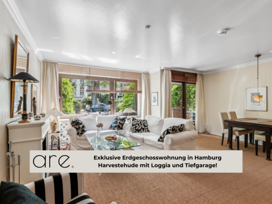 Toplage Havestehude: Moderne EG-Wohnung mit Loggia und Tiefgarage