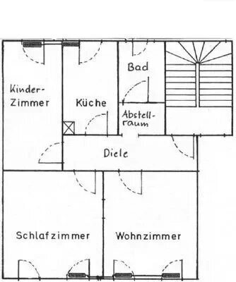 3 Zimmerwohnung mit Balkon am Nürnberger Stadtpark - provisionsfrei von privat