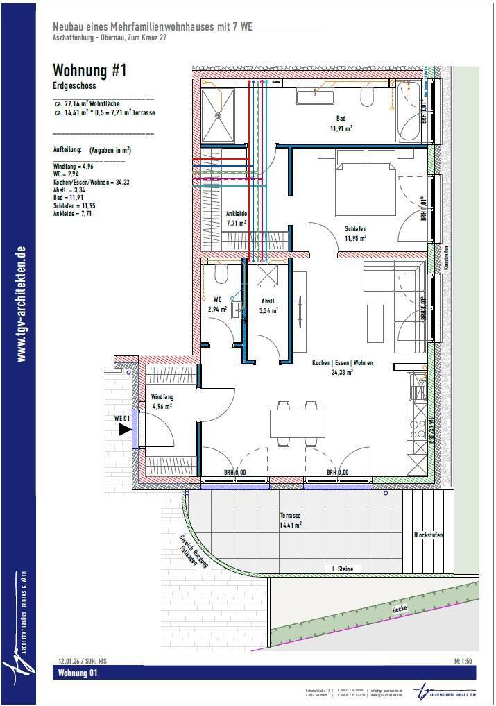                                                               Aschaffenburg-Obernau, NEUBAU - Erstbezug, 2,5 Zi.-Whg., 84,35 m2, gehobene Inn&hellip;                                                       in Schweinheim (Aschaffenburg)