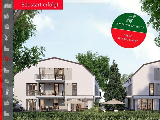 Ca. 128m² Nutzfläche: Neubau 4+2-Zimmer-Wohnung mit Garten