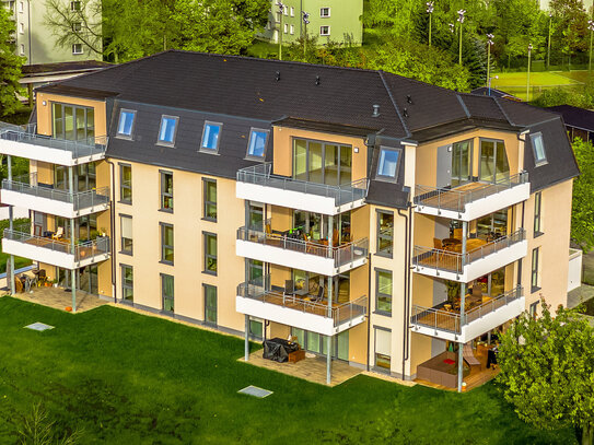 3-Raum-Dachgeschosswohnung mit Südwest-Balkon und Blick ins Grüne