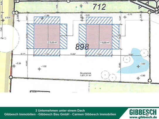 Ca. 1.700 m² Villen-Baugrundstück mit positivem Bauvorbescheid für 2 Einfamilienhäuser