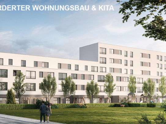 Geförderter Wohnraum (WBS 2), moderne 3-Zimmer Wohnung in ruhiger Lage