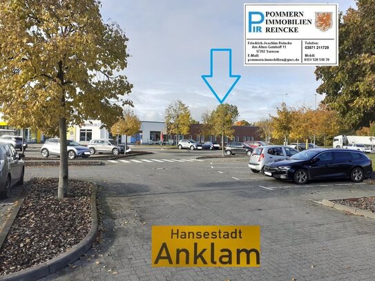 Platz 1 im Gewerbepark Süd in Anklam! Ihre Ideen sind gefragt! Ladenlokal, Praxis oder Bürofläche!