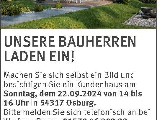 Bestpreisgarantie bei Bien-Zenker - Ihr Traumhaus für die ganze Familie in Mandern