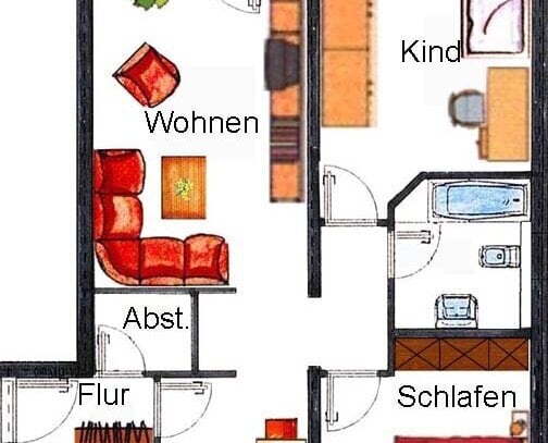 3-Zimmerwohnung in Ilmenau im Wohngebiet Hüttenholz