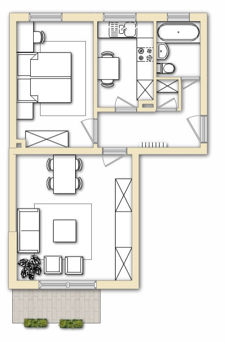 Attraktive 2-Zimmer-Wohnung (ca. 49 m²) in 13403 Berlin-Reinickendorf – frisch saniert, teilmöbliert & hochwertig ausgestattet - Photo 1