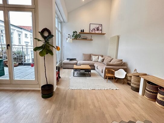 Exklusives Penthouse mit Südwestterrasse und atemberaubenden 5 Meter hohen Decken