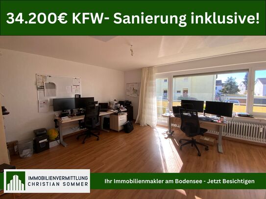 34.200€ Sanierung inklusive! 1-Zimmer Wohnung mit KFW85 Sanierung - Sonderumlage in Kaufpreis enthalten!