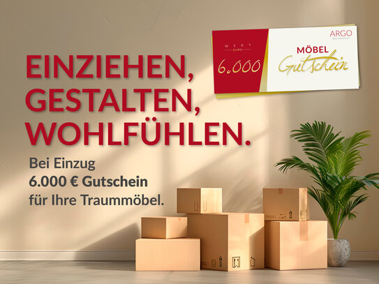 Wir finanzieren Ihre Einrichtung! 3 Zimmer, Balkon, neue Einbauküche, Aufzug, saniert