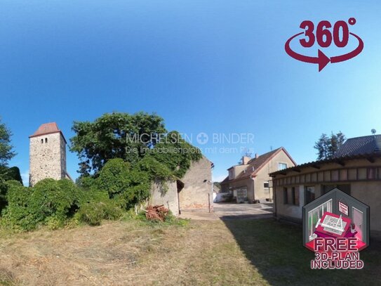 Altes Schulhaus mit Remise auf herrlichem 2.643 m² Grundstück in Drahnsdorf: RUHIG. POTENTIAL. FREI.