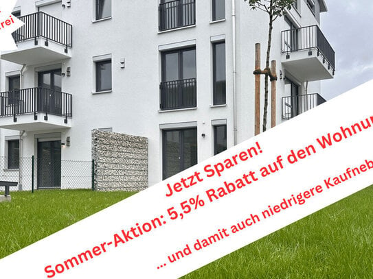 Barrierefrei - Nachhaltig - Neubau: 2-Zi. Wohnung ca. 84 m² mit Südost-Balkon in Germering