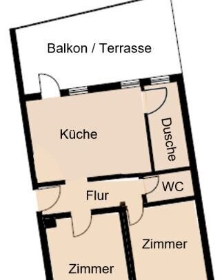 Perfekt geschnittene 3 Zimmer-Wohnung mit Balkon (WG-geeignet) in super-zentraler Lage!