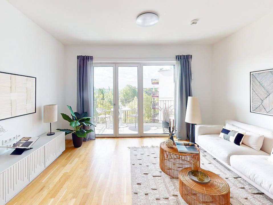 Großzügige 3-Zimmerwohnung mit Balkon und Wintergarten am Gleisdreieck - Photo 1