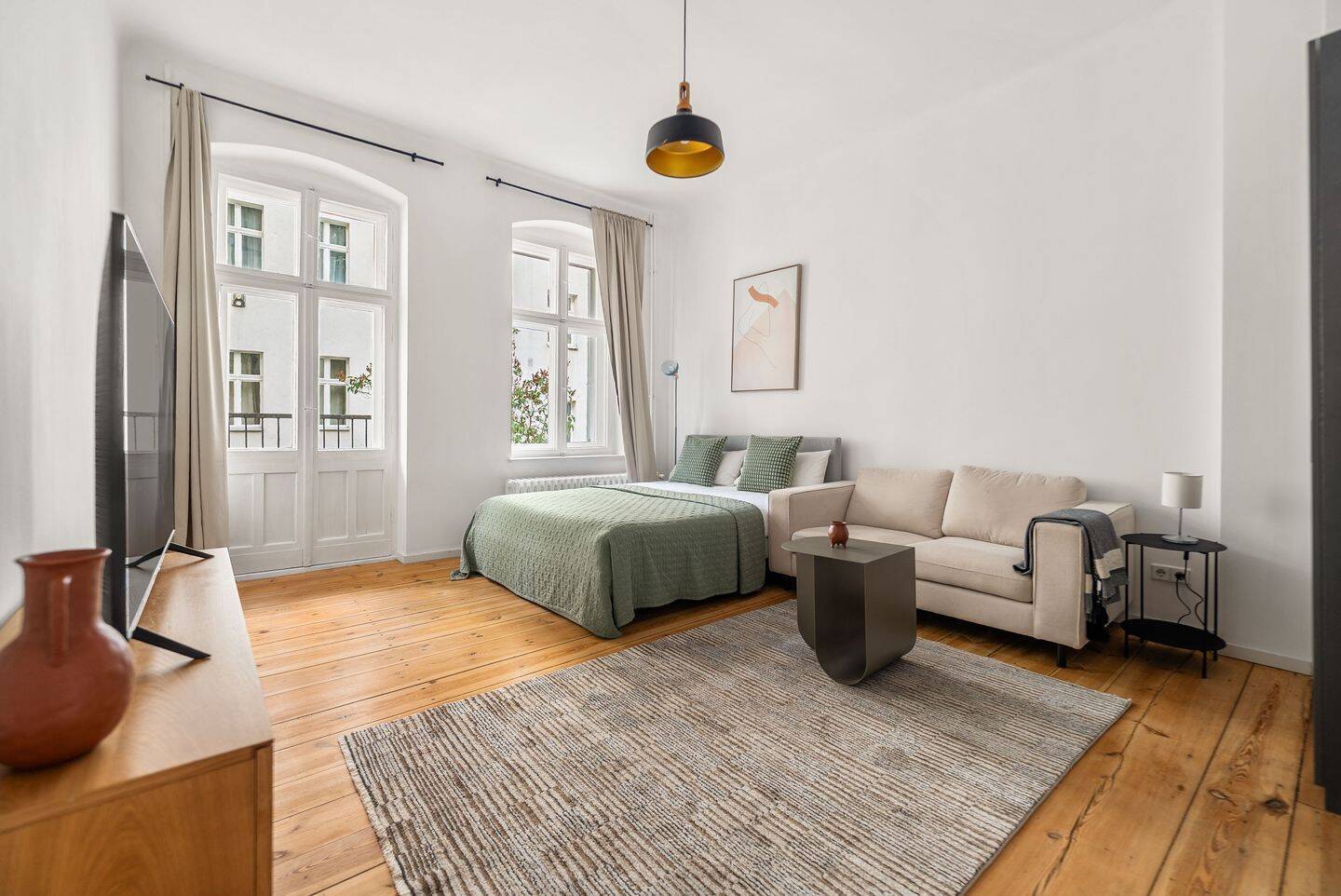 Wunderschönes Studio mit Balkon in Pankow - voll möbliert - Photo 1