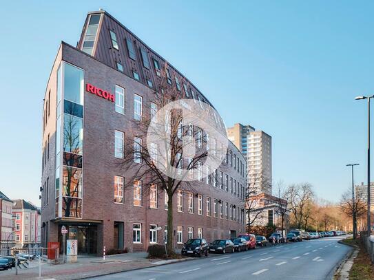 bürosuche.de: Moderne Bürofläche mit Balkon & Elbnähe in Hamburg Altona mieten!